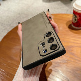 Luxury Letters Leather Case For Samsung Galaxy S24 S23 S22 S21 Ultra Plus Shockproof Full Protective Matte Back Cover