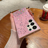 Luxury Transparent Glitter Bling Soft Case For Samsung Galaxy S24 23 22 21 Plus Ultra Shockproof Cover