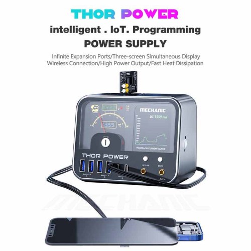 MECHANIC Thor Power Adjustable DC Regulated Supply Power Expansion Interface Intelligent IoT Digital Diagnostic Power Supply