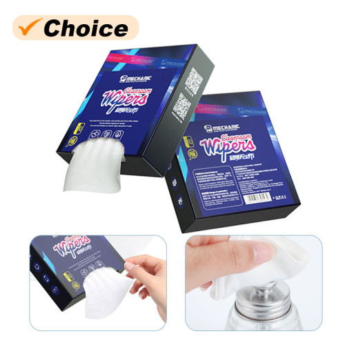 MECHANIC 50PCS Ultra-fine Dust Cleaning Cloth with Tissue Drawer Dsign Water and Dust Absorption Static-free Wiping Cloth