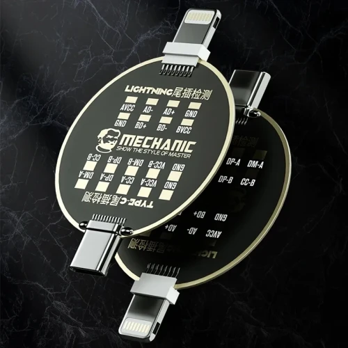 MECHANIC T810 Mobile Phone Tail Plug Test Board Detachable for Iphone Android Lightning TYPE-C No Charging Fault Detection