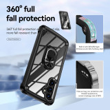 Luxury Transparent Phone Case For Samsung Galaxy S24 S23 S22 S21 Ultra Plus S20FE 5G A12 A14 4G 5G A15 Silicone Protective Cover