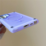 Hybrid Bumper Shockproof Matte Clear Magnetic for Magsafe Wireless Charging Case For Samsung S24 S22 S23 Ultra Plus Cover