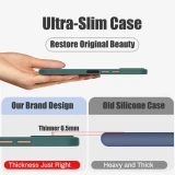 Matte Black Transparent Shockproof Case For Samsung Galaxy S24 S23 S22 S21 Ultra Plus A34 A54 5G Luxury Camera Protective Cover