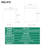RELIFE RL-045 Mobile Phone Screen Motherboard Cleaning Cotton Anti-static Cleanroom Wipers Absorbent Cleaning
