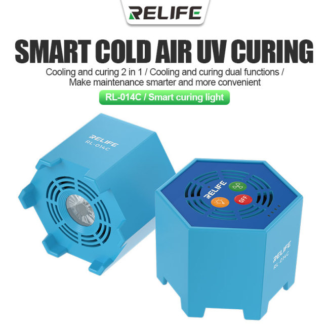 RELIFE RL-014C 2 in 1 Smart Curing Light Cooling + UV curing  for Using  Oil in the Motherboard Repair