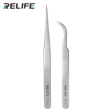 RELIFE TS-11 TS-15 High Hardness Maintenance Tweezers  Anti-Static Straight Curved Phone CPU IC Repair Clips Hand Tool
