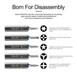 RELIFE RL-723 5 in 1 Interchangeable Screw Torque Screwdriver Set Superhard Magnetic Adsorption for Mobile Phones Repair Tools