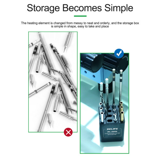 RELIFE RL-001E Heating Core Repair Storage For Phone Repair Tool Storage Rack Screwdriver Tweezers Soldering Iron Head Storage