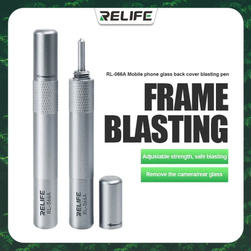 RELIFE RL-066 Diamond Blasting Point Pen Glass Breaker Adjustable Strength for iPhone 11-15 ProMax Series Back Cover Disassembly