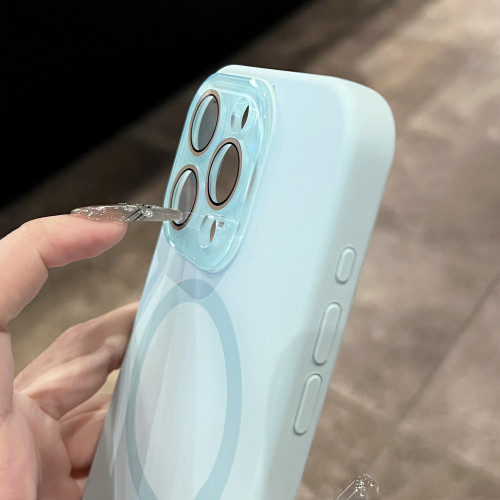 Liquid Silicone Magnetic Case For iPhone 15 14 13 12 Pro Max For Magsafe Wireless Charging Solid Color Shockproof Phone Cover