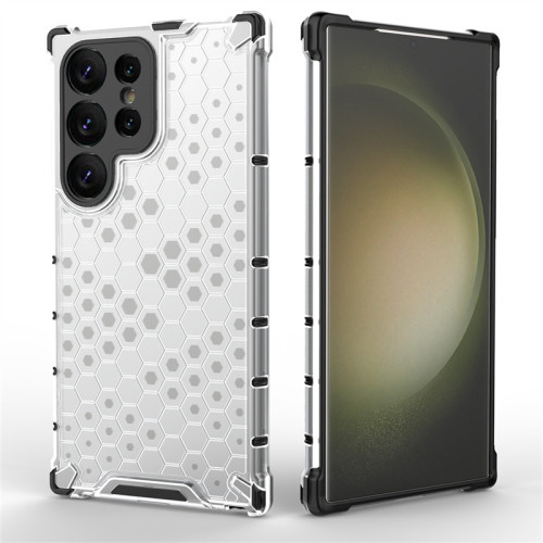 Shockproof Case for Samsung Galaxy S24 Ultra Cover Samsung S24 Ultra Transparent Honeycomb Clear Cover Samsung S24 Ultra Fundas