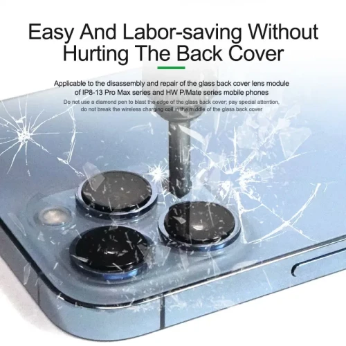 RELIFE RL-066 Diamond Blasting Point Pen Glass Breaker Adjustable Strength for iPhone 11-15 ProMax Series Back Cover Disassembly