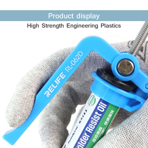 RELIFE RL-062D Manual Labor-saving Glue Gun 5CC-10CC Welding Oil Flux Booster UV Glue Booster for PCB SMD Repair