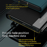 Leather Plating Magnetic Case For Samsung S24 S23 Ultra S22 S21 S20 FE S10E S9 Plus Note 20 Ultra 10 Plus Stand Flip Phone Cover