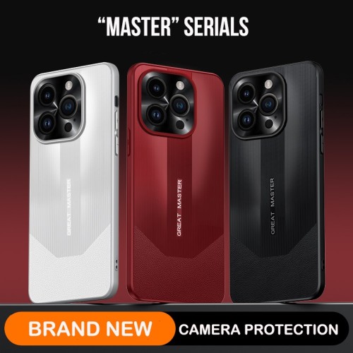 Master Serials Full Protective Case For iPhone 15 Pro Max 14 ProMax Leather Electric Porcelain Design Shockproof Phone Cover