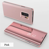 Luxury Smart Case For Samsung Galaxy S23 Ultra S22 S21 S20 S10 S9 S8 Plus S23 FE S24 Plus Mirror Leather Smart Flip Suppor Cover