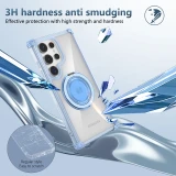 360 Degree Anti-Fall Rotating Stand Phone Case For Samsung 22 23Ultra 24Ultra Luxury Magnetic Cover For Samsung 24Plus 23 22Plus