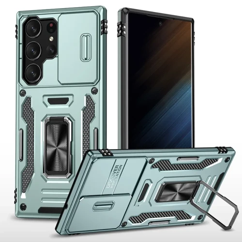 For Samsung Galaxy S23 S21 FE S24 S22 Ultra Plus A54 A34 A15 Phone Case with Metal Ring Kickstand Holder Rugged Protective Cover