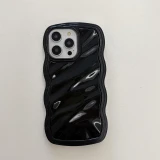 2 in 1 Wavy Phone Case for IPhone 15 14 13 12 11 Pro Max Silicone Heavy Duty Shockproof Protective Candy Cute Cover