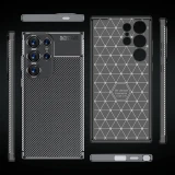 Carbon Fiber Phone Case for Samsung Galaxy S24 Ultra S22 Plus S23 S21 FE A15 A05 A05S A24 A34 A54 A14 A13 TPU Cover
