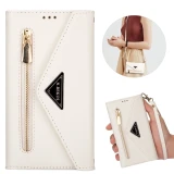 Wallet Multifunctional Leather Case With Shoulder Strap For Samsung Galaxy S23 S22 Ultra S21 Plus S20 FE S10E S9 S8 Note 20 10