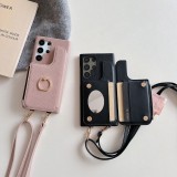 Crossbody Wallet Card Slot Phone Case for Samsung Galaxy S23 FE S24 S22 Ultra Plus A05 A05S A15 A25 A35 A55 A34 A54 Holder Cover