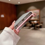 Woven Pattern Phone Case for Samsung S24 Ultra S23 Plus S22 + Small Fragrance Shockproof Protective PU Leather Cover
