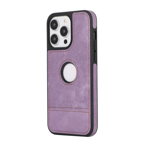 Slim PU Leather Stitching Phone Case for iPhone 15 14 13 12 11 Pro Max X XS XR 7 8 Plus SE 2020 2022 Logo Hole Soft Back Cover