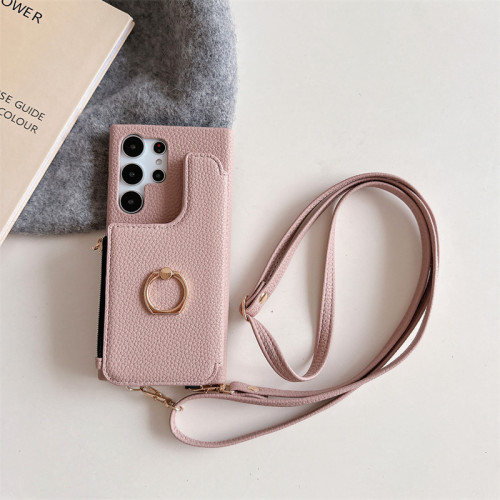 Crossbody Wallet Card Slot Phone Case for Samsung Galaxy S23 FE S24 S22 Ultra Plus A05 A05S A15 A25 A35 A55 A34 A54 Holder Cover