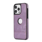 Slim PU Leather Stitching Phone Case for iPhone  17 Air 16 15 14 13 12 11 Pro Max X XS XR 7 8 Plus SE 2020 2022 Logo Hole Soft Back Cover