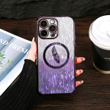 Sparkling Silver Feather Cover for iphone 17 Air 11 12 13 14 15 16 X XS Pro Plus Promax Phone Case