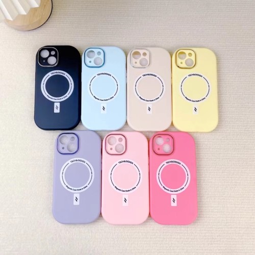 15ProMax 15Pro Luxury Colorful Magnetic Phone Case for Girls, Shockproof Protection Phone Shell For Iphone 12 13 14 15 Pro Max