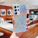 S24 S23 22 20 21 Luxury Gradient Glitter Leopard print Case For Samsung Galaxy S23 S21 S20 Fe S22 Plus Ultra Silicone Back Cover