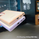 Shockproof Transparent PC Case For Samsung Galaxy S24 S23 Ultra S22 A34 A22 A53 A54 A32 Metal Camera Protection Back Cover