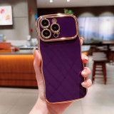 Wave Plating Phone Cases For IPhone 17 Air 16 15 Pro Max 14 13 12 11 Shockproof Back Cover