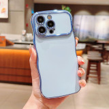 Wave Plating Phone Cases For IPhone 17 Air 16 15 Pro Max 14 13 12 11 Shockproof Back Cover