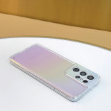 for Samsung Galaxy S24 S23 S22 S21 S20 FE Ultra Plus A54 A34 A14 Case Gradual Color Plating Clear Shockproof Soft Bumper Shell