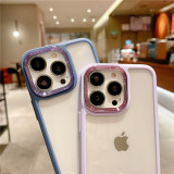 Shockproof Transparent PC Case For Samsung Galaxy S24 S23 Ultra S22 A34 A22 A53 A54 A32 Metal Camera Protection Back Cover