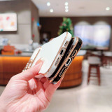Wave Plating Phone Cases For IPhone 17 Air 16 15 Pro Max 14 13 12 11 Shockproof Back Cover