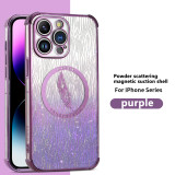 Sparkling Silver Feather Cover for iphone 17 Air 11 12 13 14 15 16 X XS Pro Plus Promax Phone Case