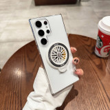 Invisible Holder For Magsafe Case For Samsung S23 S23Pro S23Ultra S24 S24Pro S24Ultra Spinning Top Plating Matte