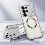 Metal Aluminum Alloy Macsafe Magnetic Case for Samsung Galaxy S23 S21 S22 S24 Ultra S23Ultra Magsafe Lens Holder Perfume Cover