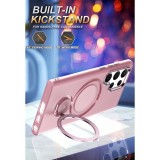 Casing for Samsung GalaxyS24Ultra S23 Ultra S22 PlusMagnetic Case Clear Ultra Ring Stand Wireless Charger Case Shockproof Cover