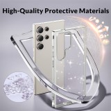 Clear Glitter Case for Samsung Galaxy S23 FE S22 Plus S24 Ultra A23 A34 A52 A53 A54 A35 A55 Scratch Resistant Shockproof Cover