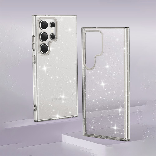 Clear Glitter Case for Samsung Galaxy S23 FE S22 Plus S24 Ultra A23 A34 A52 A53 A54 A35 A55 Scratch Resistant Shockproof Cover