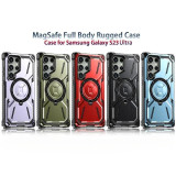 For Samsung S24 S23 S22 Ultra Plus Armor Shockproof Rugged Magnetic PhoneCase With Rin Kickstand PC Belt Clip Holster Hard Cover