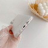 Glitter Pearly Glossy Shell Pattern Case for Samsung Galaxy S23 FE S22 Plus S24 Ultra A52 A53 A54 A35 A55 Solid TPU IMD Cover