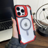 Magsafe Magnetic Lens Protection Stand Phone Case For IPhone 14 13 15 Pro Max 15 14Plus Camera Glass Transparent Lens Ring Cover