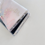 Colored Glaze Marble Case for Samsung Galaxy S24 Ultra S23 FE S22 Plus A34 A35 A52 A53 A54 A55 5G Slim Glossy Durable TPU Cover